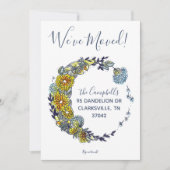 Dandelion wünscht neue Adresse Ankündigung (Vorderseite)