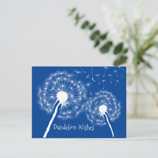 Dandelion wünscht Postkarte entwerfen (Stehend Vorderseite)