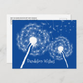 Dandelion wünscht Postkarte entwerfen (Vorne/Hinten)