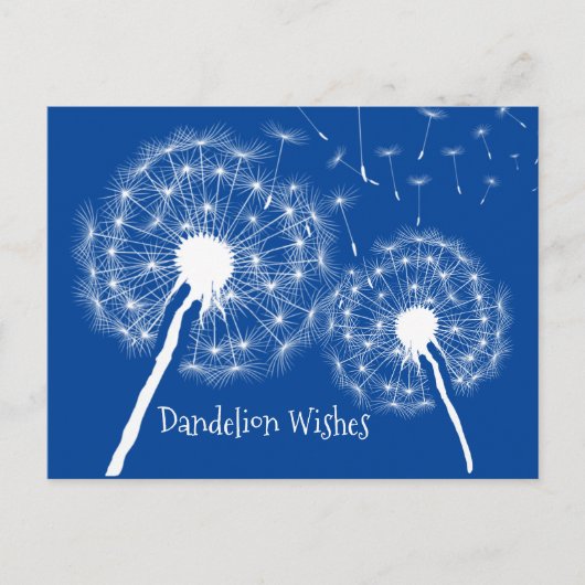 Dandelion wünscht Postkarte entwerfen (Vorderseite)