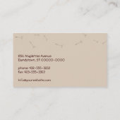 Dandelion wünscht Visitenkarte Hinweiskarte (Rückseite)