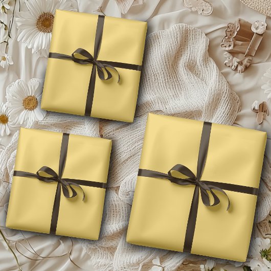 Dandelion Yellow Solid Color | Classic | elegant Geschenkpapier Set