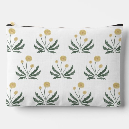 Dandelion Zipper Pouch - Groß Zubehörtasche (Vorderseite)