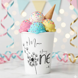 Dandelion zum ersten Geburtstag Pappbecher