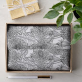 Dandelions, black and white seidenpapier (Geschenk)