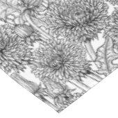 Dandelions, black and white tischdecke (Schrägansicht)