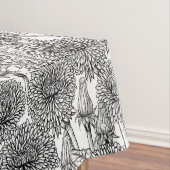 Dandelions, black and white tischdecke (Beispiel)