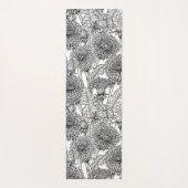 Dandelions, black and white yogamatte (Rückseite)