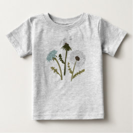 Dandelions Blue Gray Blume Baby T-shirt