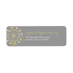 Dandelions Liebe Niedliche Sommer-Hochzeitsplattfo