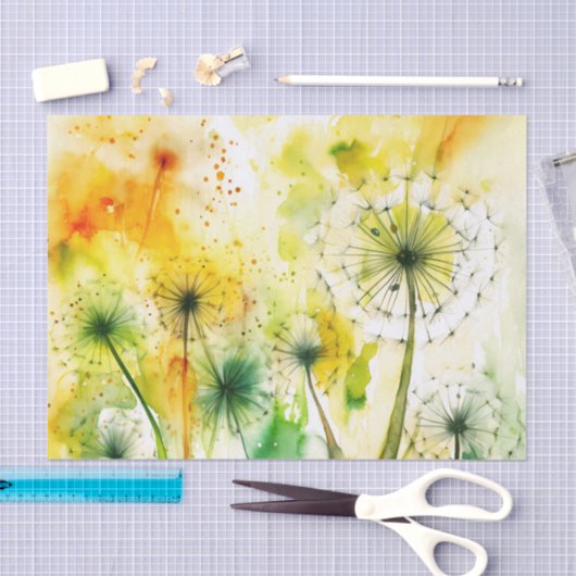 DANDELIONS-Papier Seidenpapier (Handwerk)