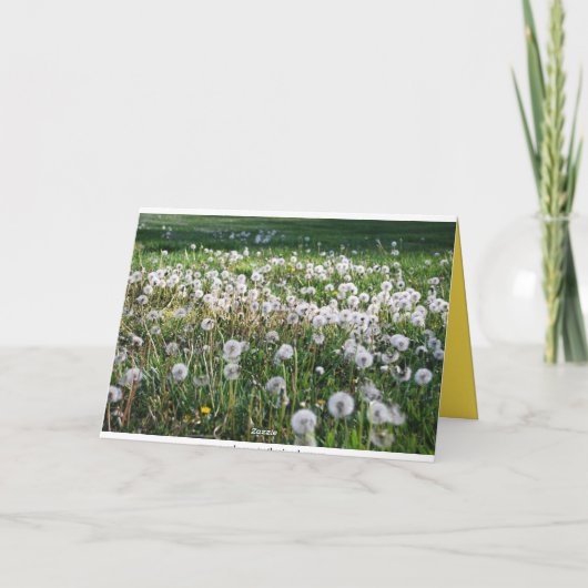 Dandelions Vater Happy Vatertag Spaß Karte (Rückseite)