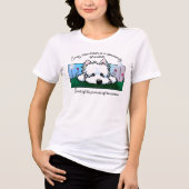 Dandelions Westie T - Shirt Tri-Blend Shirt (Vorderseite)