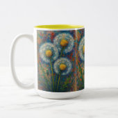 Dandelions Zwei-Tone-Tasse Zweifarbige Tasse (Links)