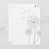 Dandeloms Blüten Weinberge Romantischer Polteraben Postkarte (Vorne/Hinten)