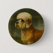 Dandi Dinmont Terrier Button (Vorderseite)