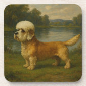 Dandi Dinmont Terrier Getränkeuntersetzer (Vorderseite)