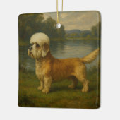Dandi-Dinmont-Terrier Keramikornament (Links)