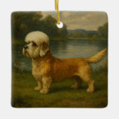 Dandi-Dinmont-Terrier Keramikornament (Vorderseite)