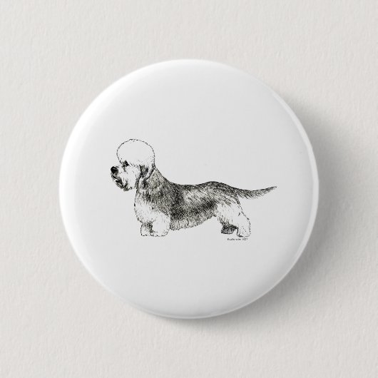 Dandie Dinmont Terrier Button (Vorderseite)