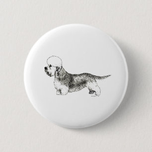 Dandie Dinmont Terrier Button