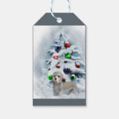 Dandie Dinmont Terrier Christmas Geschenkanhänger (Rückseite)