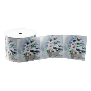 Dandie Dinmont Terrier Christmas Ripsband