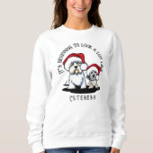 Dandie Dinmont Terrier Christmas Sweatshirt (Vorderseite)