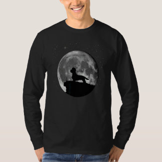 Dandie Dinmont Terrier Dog Moon T-Shirt