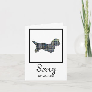 Dandie Dinmont Terrier Dog Pet Sympathy Card Karte