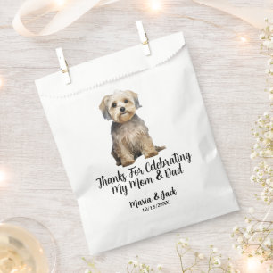 Dandie Dinmont Terrier Full Color Pet Wedding Geschenktütchen