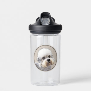 Dandie Dinmont Terrier Gemälde Originale Hundekuns Trinkflasche