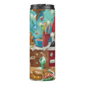 Dandie Dinmont Terrier Holiday Baking: Weihnachten Thermosbecher (Rückseite)