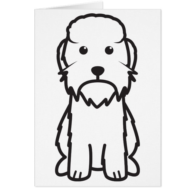 Dandie Dinmont Terrier-HundeCartoon (Vorne)