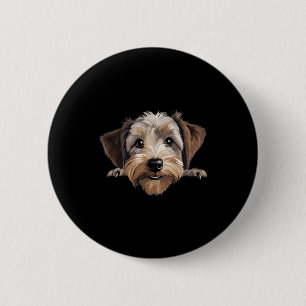 Dandie Dinmont Terrier Hundemutter Vater schaut We Button
