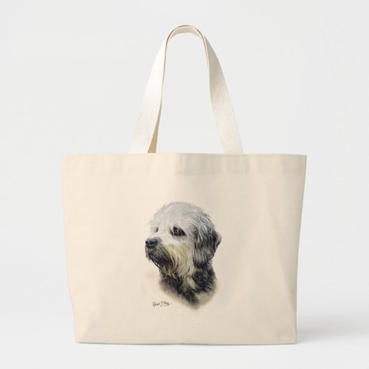 Dandie Dinmont Terrier Jumbo Stoffbeutel (Vorne)