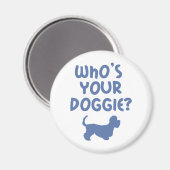 Dandie Dinmont Terrier Magnet (Vorderseite/Rückseite)
