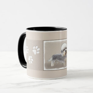 Dandie Dinmont Terrier Malerei Original Hund Kunst Tasse