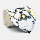 Dandie Dinmont Terrier Neck Tie Krawatte (Gerollt)