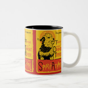Dandie Dinmont Terrier-niedliche Hundekaffee-Tasse Zweifarbige Tasse