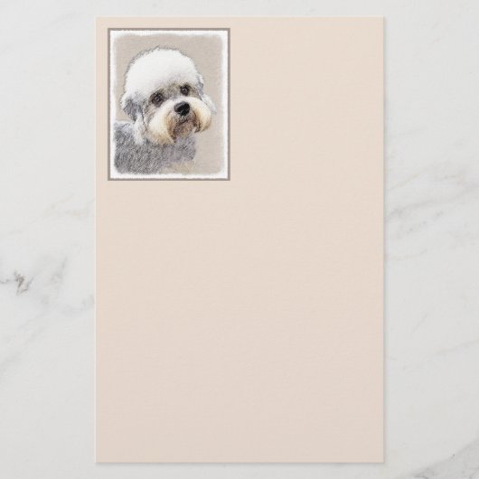 Dandie Dinmont Terrier Painting Original Dog Art (Vorderseite)