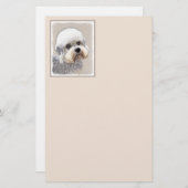 Dandie Dinmont Terrier Painting Original Dog Art (Vorne/Hinten)
