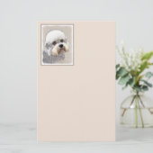 Dandie Dinmont Terrier Painting Original Dog Art (Stehend Vorderseite)