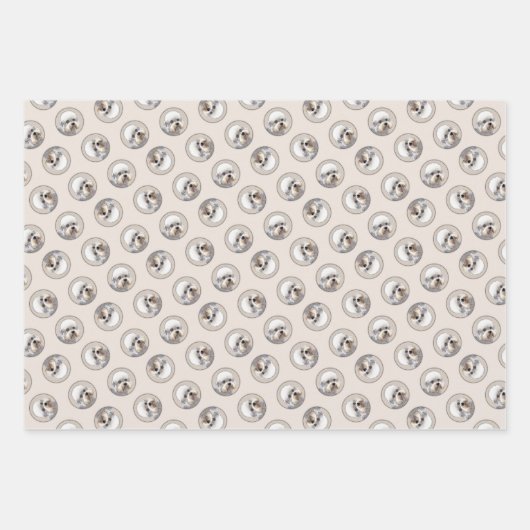 Dandie Dinmont Terrier Painting Original Dog Art Geschenkpapier Set (Vorderseite)