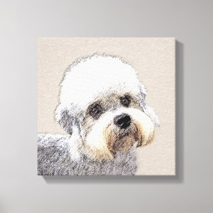 Dandie Dinmont Terrier Painting Original Dog Art Leinwanddruck