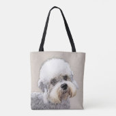 Dandie Dinmont Terrier Painting Original Dog Art Tasche (Rückseite)