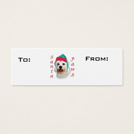 Dandie Dinmont Terrier Paws Gift Tags (Vorderseite)