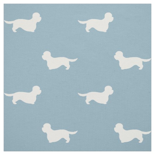 Dandie Dinmont Terrier-Silhouette-Muster Stoff (Muster)