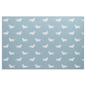 Dandie Dinmont Terrier-Silhouette-Muster Stoff (Fat Quarter (45,7 x 55,9 cm))