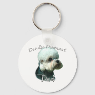 Dandie Dinmont Terrier Vater 2 Schlüsselanhänger